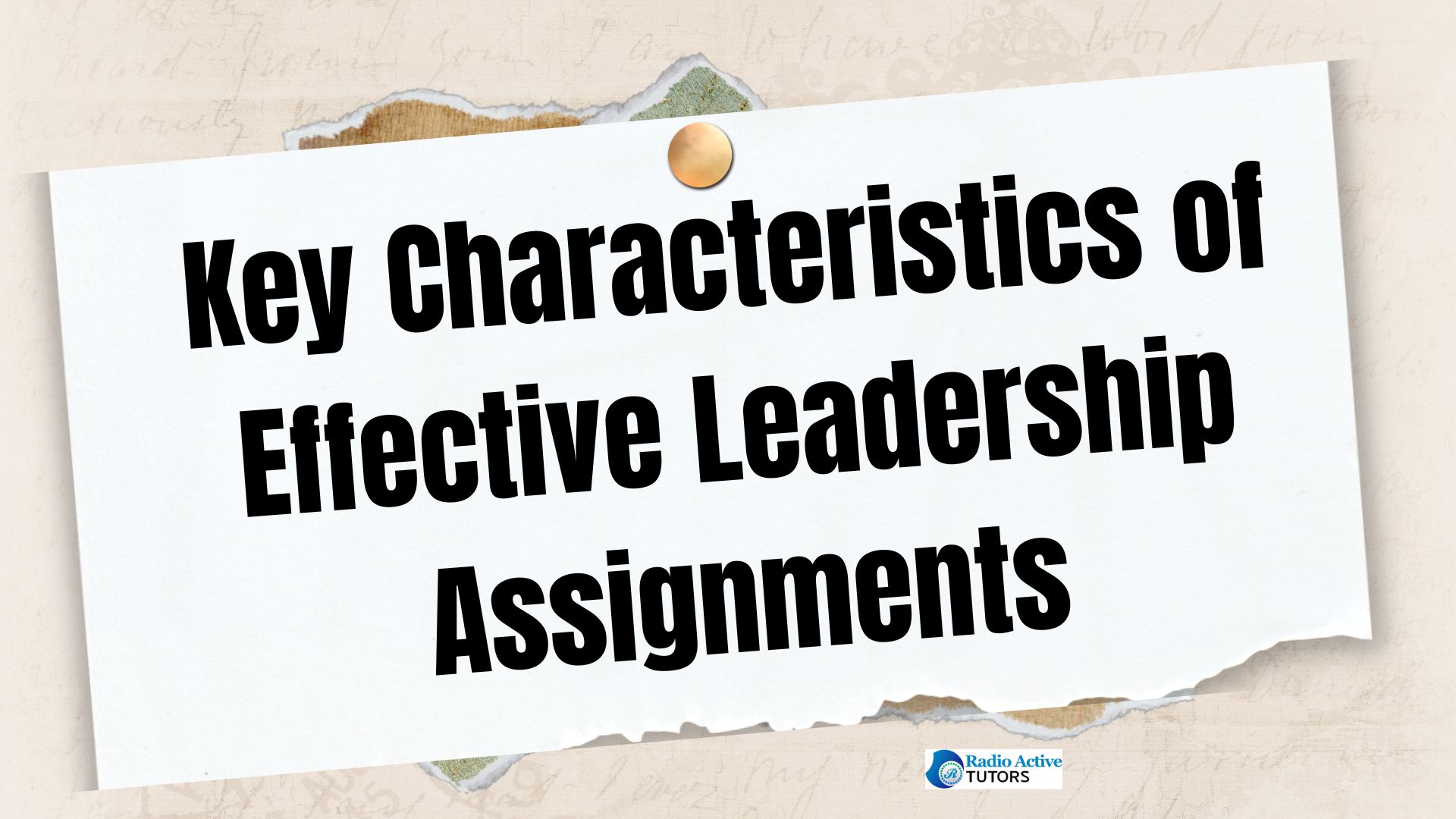 leadership assignments high school