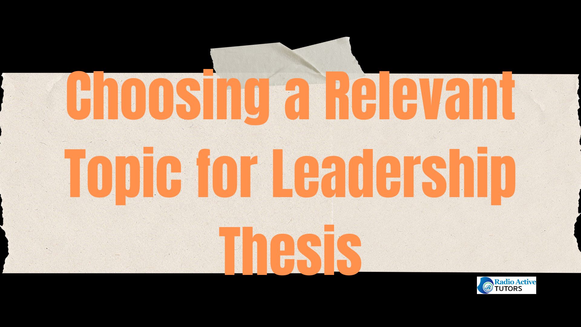 good thesis statement about leadership