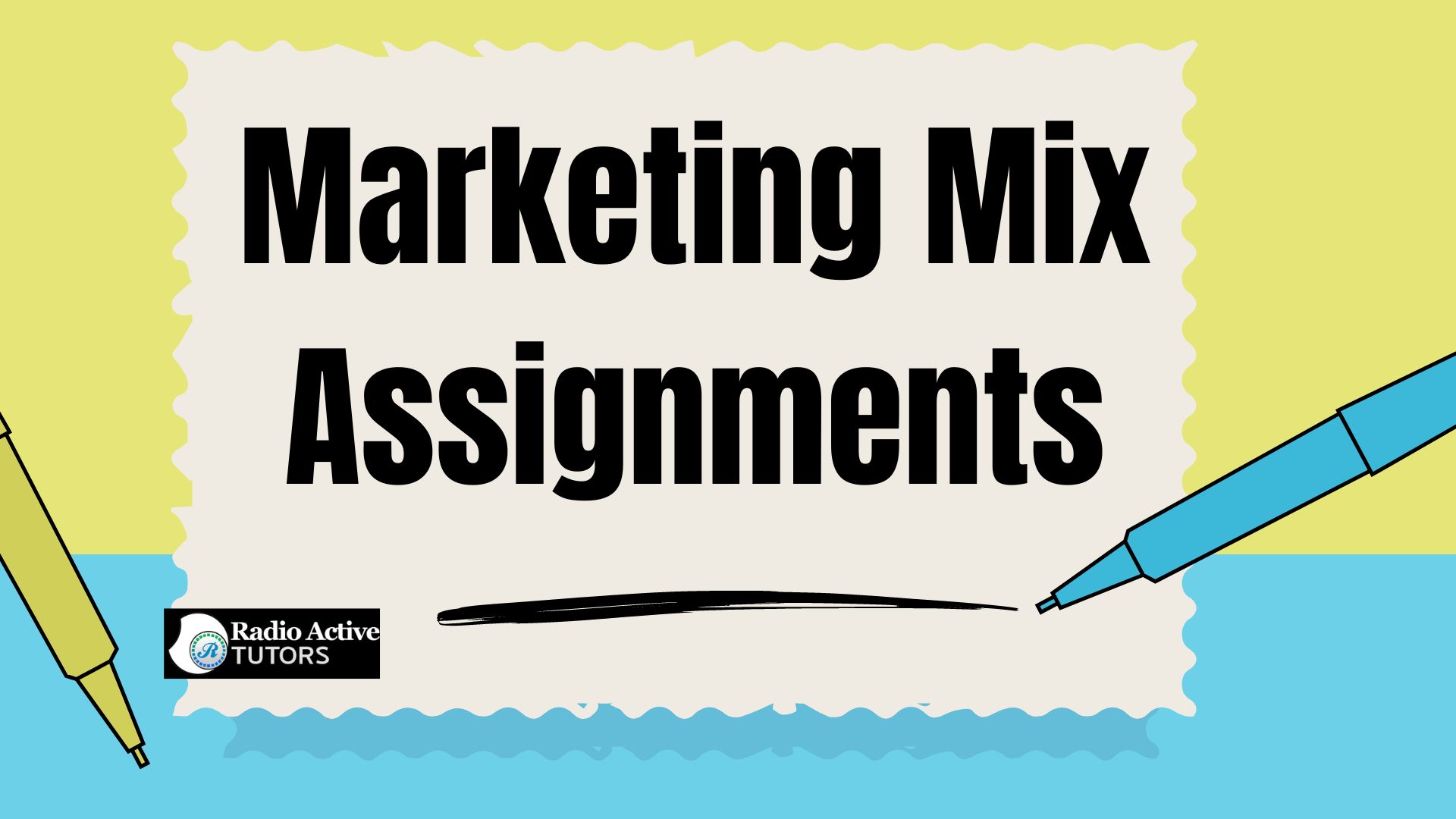 marketing mix writing assignments