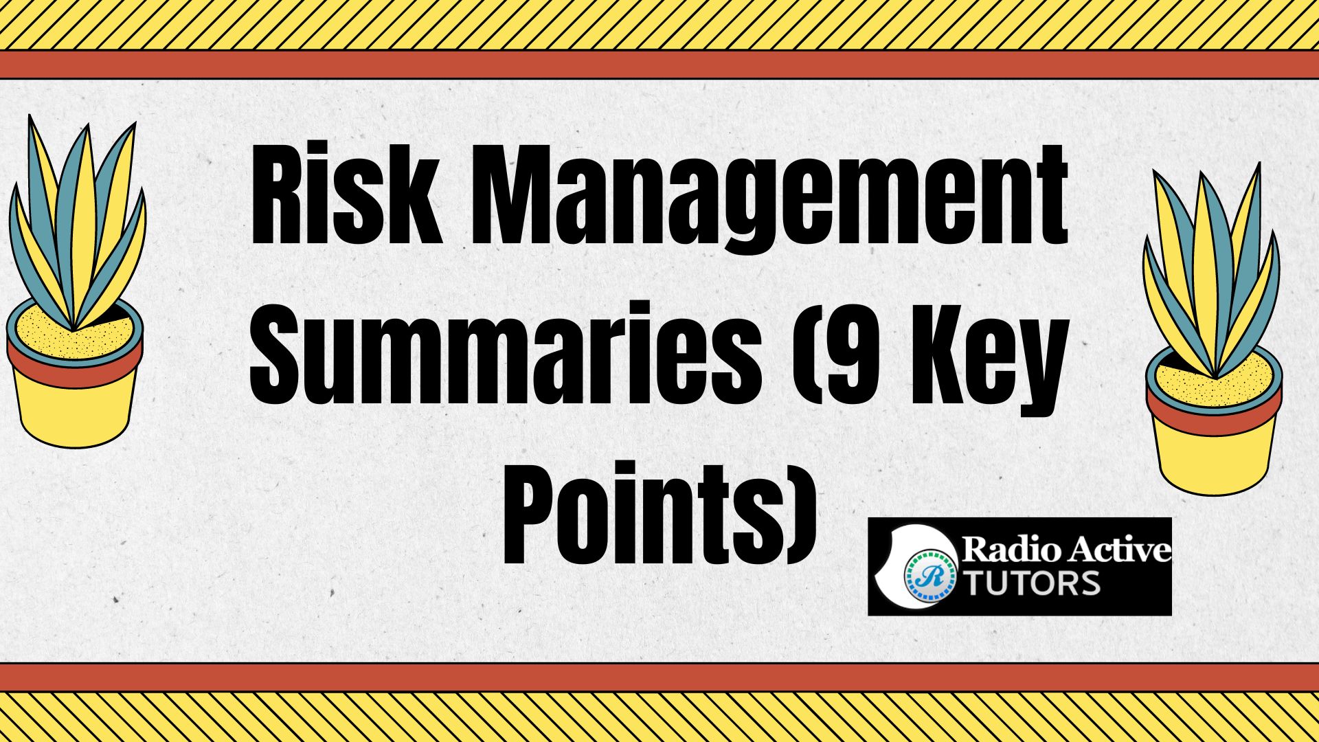 Risk Management Summaries (9 Key Points)